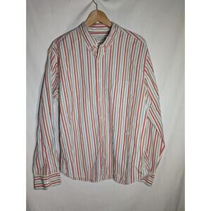 J. Crew Mens Slim Untucked Button Down Shirt XL Organic‎ cotton poplin stretch